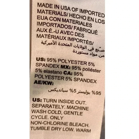 CHICOS Zenergy Tie-Dye Medallion-Print Tee T Shirt Blue Orange Blouse - Picture 8 of 8